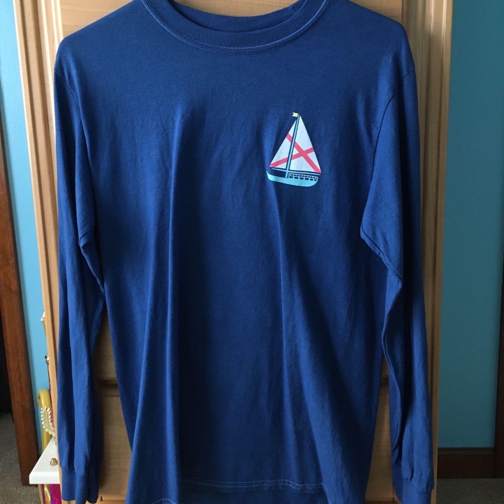 navy sailboat shirt